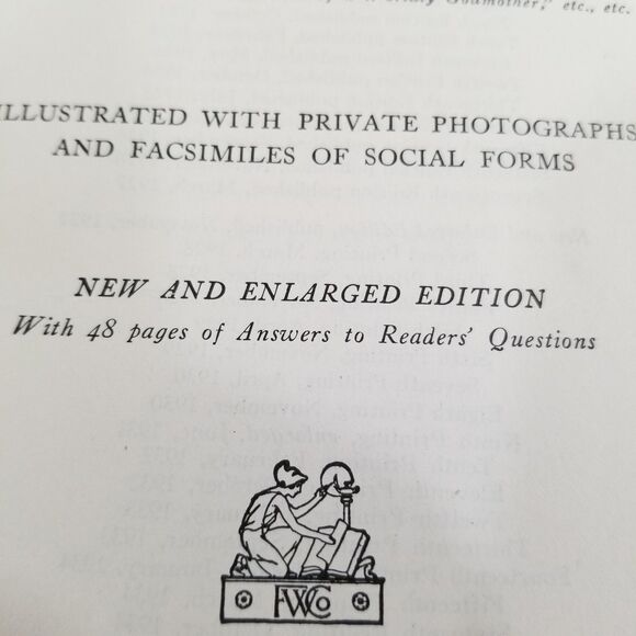 Emily Post Etiquette 1936 edition 23rd edition hardcover book - Picture 8 of 10